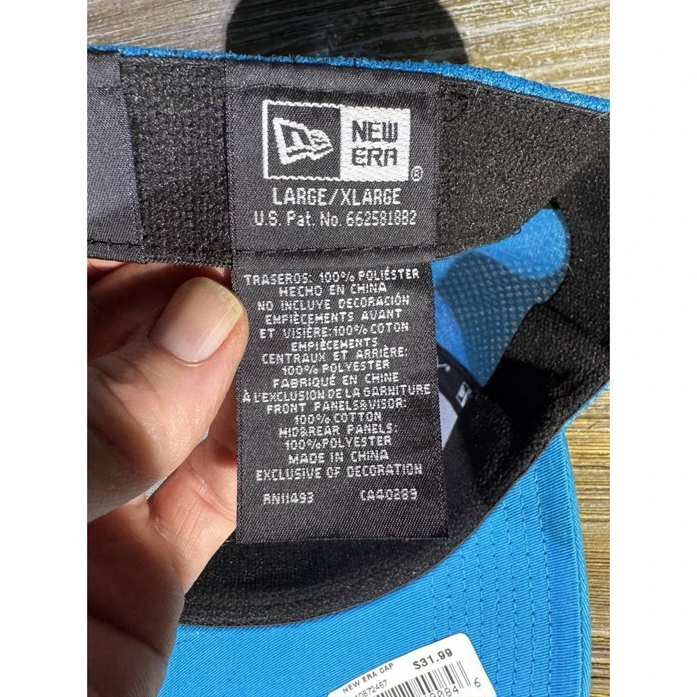 Carolina Panthers New Era 39THIRTY NFL Stretch Fit Hat NFL Men's Size L/XL NWT